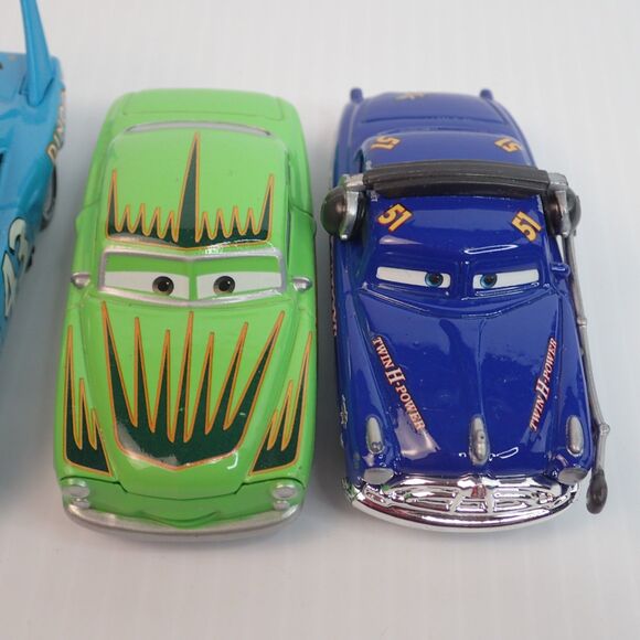 Disney World of Cars Metal Die Cast Assorted Characters Lot of 4 w/Hudson Hornet - Picture 8 of 9